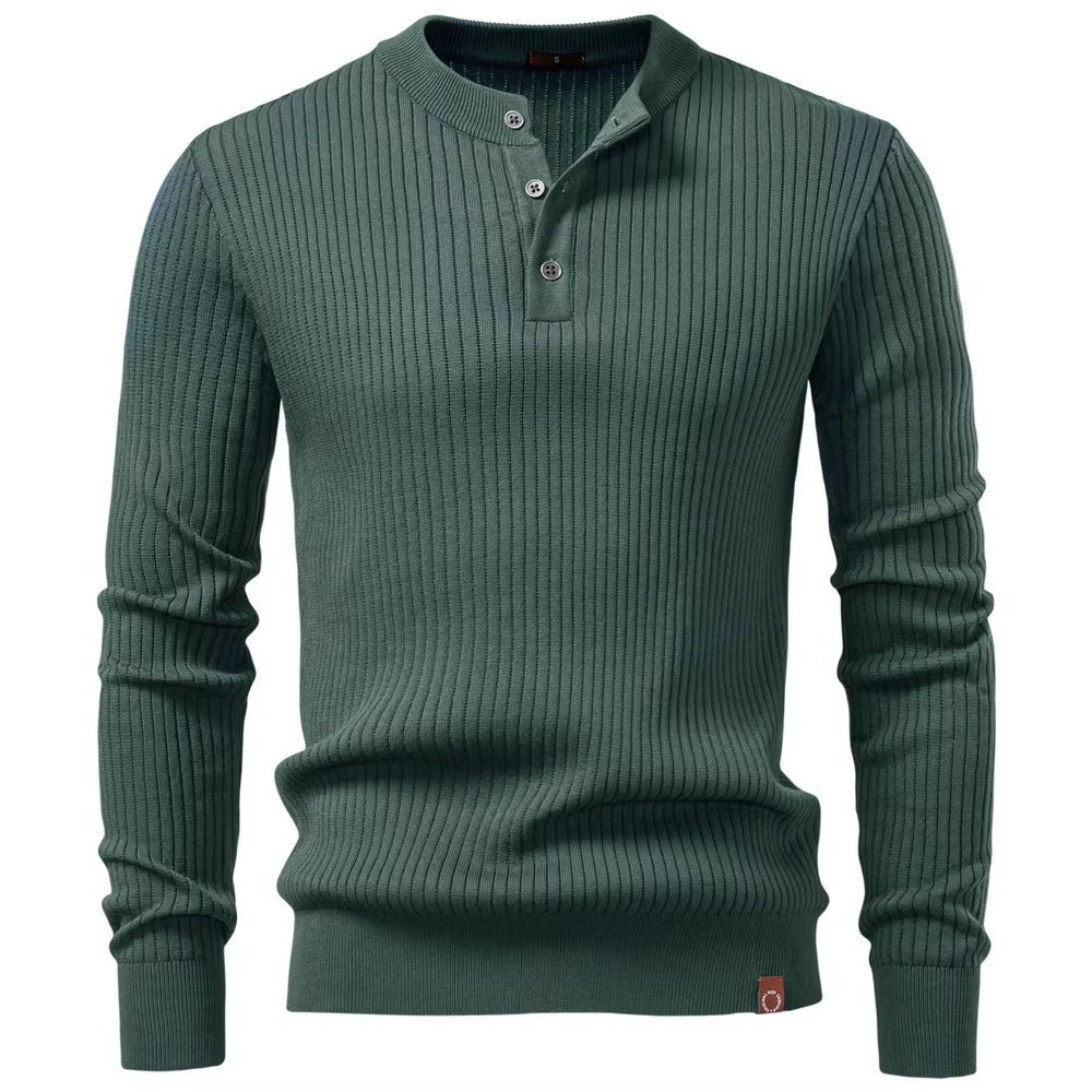 Old Money Rib Henley